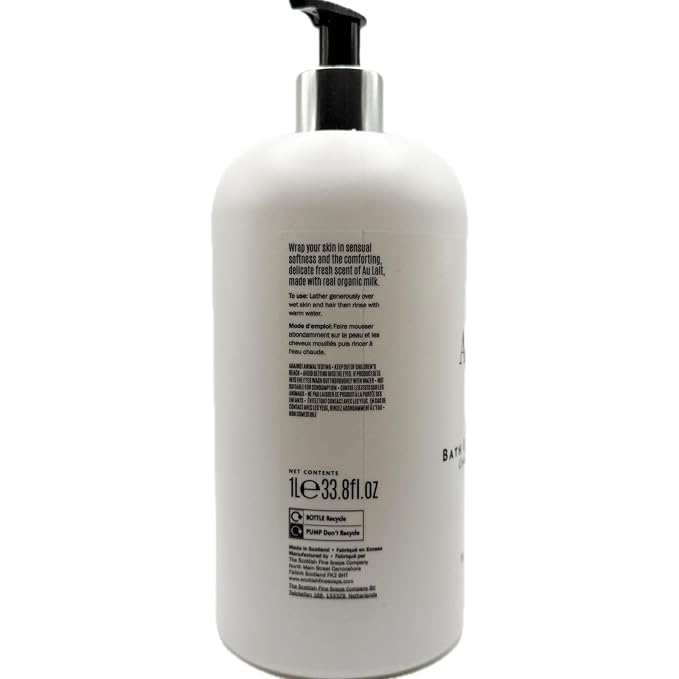Scottish Fine Soaps The Au Lait Bath & Shower Cream, 33.8 fl oz - Image 3