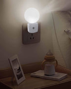 Night Lights Auto Sensor Tropical Palm Trees Night Light Cream Linen Coastal - Image 5