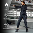 HOTSUIT Sauna Suit Women Machine Washable Sweat Sauna Jacket Pants Anti Rip - Image 2
