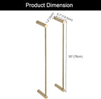 Towel Racks for Bathroom, NEWRAIN Wall Mounted Stainless Steel Organizer - Image 5