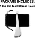 2-in-1 Dual-Ended Acupressure Massage Tool, Stainless Steel Gua Sha Scraper & - Image 3