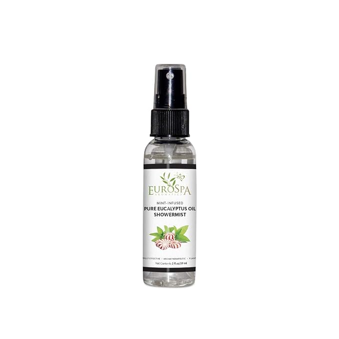 EuroSpa Aromatics Pure Eucalyptus Oil ShowerMist and Steam Room Spray, by EuroSpa+Aromatics