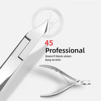 Cuticle Trimmer 3/4 Jaw Extremely Sharp Cuticle Nippers Scissors Stainless - Image 4