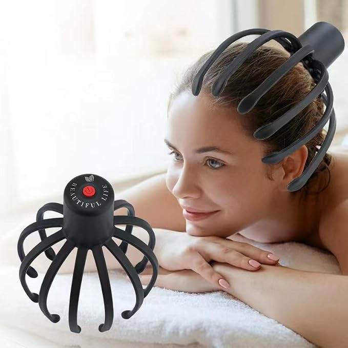Electric Scalp Massager with 3 Modes, 360 Degree Head Massager, Cordless - Image 8