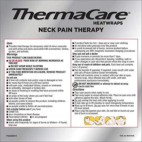 ThermaCare Heat Wraps for Neck & Shoulder Pain Relief, Portable Adhesive - Image 2