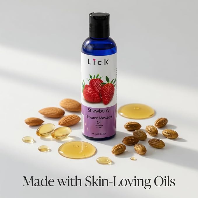 Lick Strawberry Flavored Massage Oil - Image 8