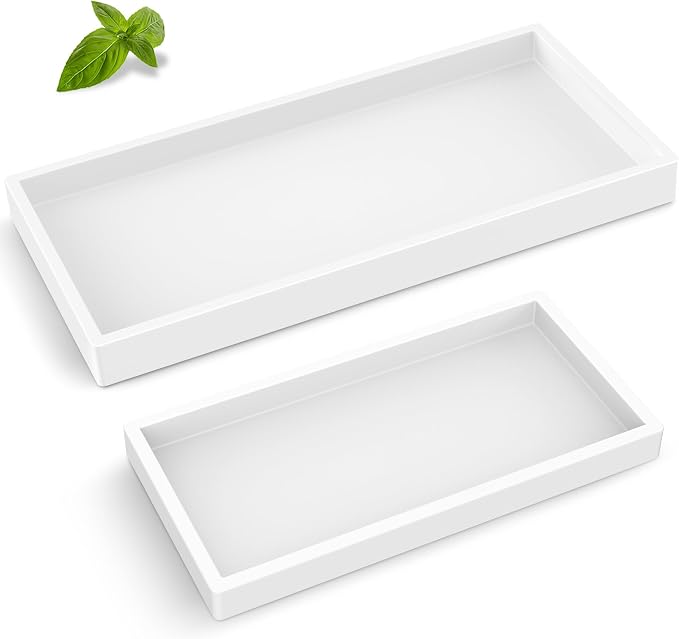 Bathroom Counter Tray, EG-SIPRO High-Grade Thickened Silicone Bathroom Vanity by EG-SIPRO
