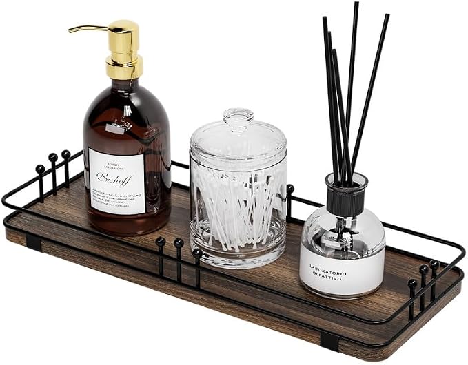 Bathroom Vanity Tray for Countertop Toiletries Perfume Makeup Soap Dispenser by Unknown
