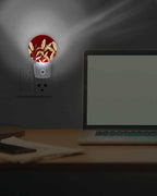 Night Lights Auto Sensor Golden Foliage Night Light Red Minimalist Leaf Round - Image 7
