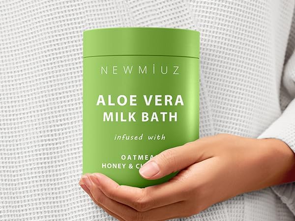 Creamy Oats Milk Bath Soak Hydrate Moisturize Soften Skin Aloe Vera Honey - Image 7