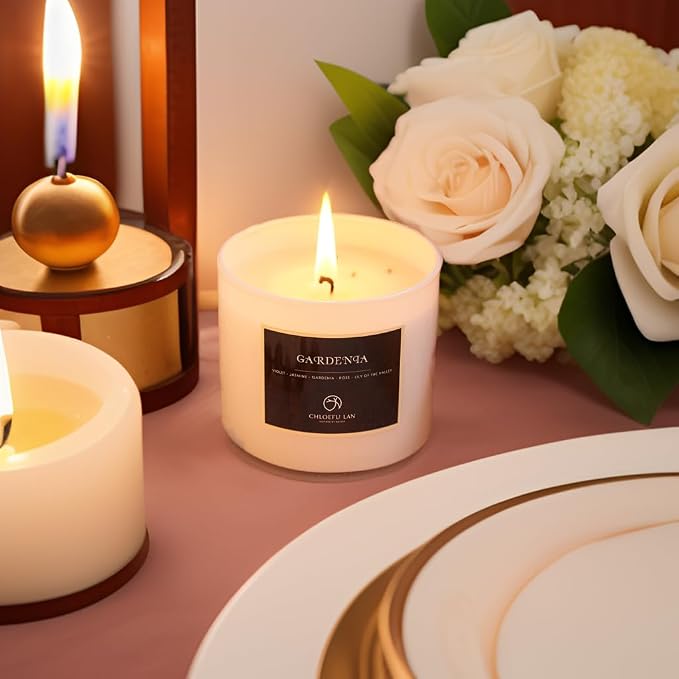 Chloefu LAN Premium Gardenia Scented Candle - Image 2