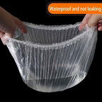 50PCS Portable Individually Wrapped Disposable Shower Caps, Plastic Waterproof - Image 6