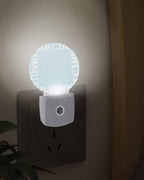 Night Lights Auto Sensor Alphabet Night Light Teal Blue Modern Minimalist - Image 3