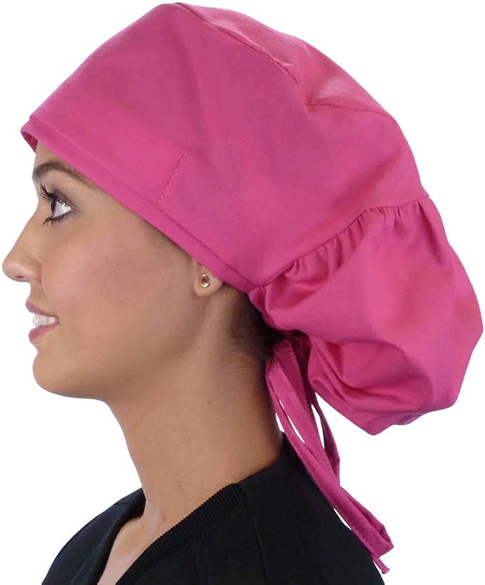 Sparkling EARTH Big Hair Ponytail Classic Surgical Style Scrub Working Cap - Image 5