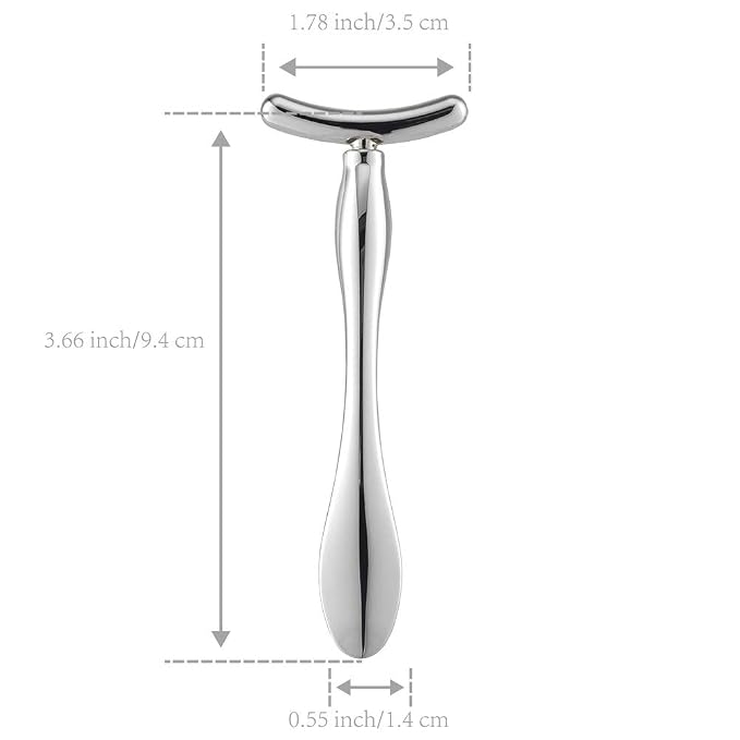 LISAPACK 2PCS Metal Eye Cream Applicator Wand Stick, Massager Tool - Image 2