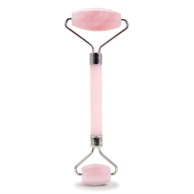 eco & earth Natural Rose Quartz Jade Face Roller by Unknown