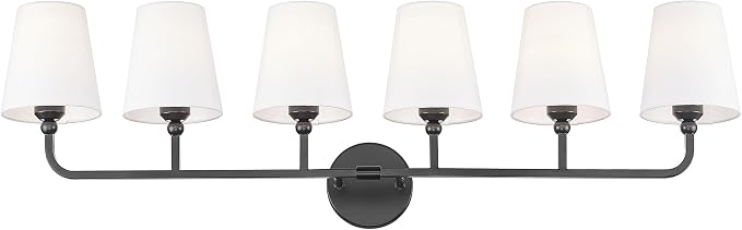 Bathroom Light Fixtures, 42 Inch Matte Black Vanity Lights by Metwet