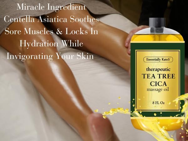 Essentially KateS Tea Tree Oil CICA Massage Oil 8 Fl Oz - Image 5