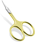 Lermende Cuticle Scissors Extra Fine Curved, Portable Stainless Steel Manicure by Lermende