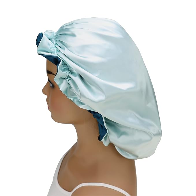 Adjustable Silk Satin Bonnet Hair Care Caps - Image 7