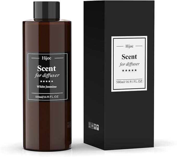 White Jasmine Essential Oil for Aroma Diffuser, Luxury Hotel Scent Refill for by Hijoc