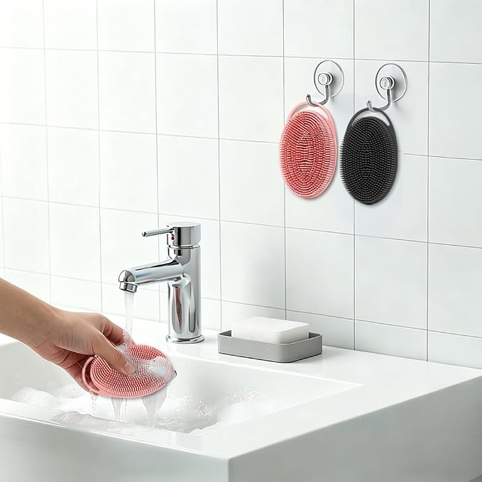 Silicone Body Scrubber 2 Pack Silicone Loofah Exfoliating Body Scrubber Soft - Image 5
