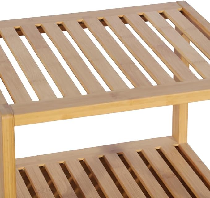 Bathroom Bamboo Storage Cabinet, Freestanding Floor Cabinet - Image 8