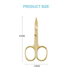 LIVINGO Sharp Curved Nail Cuticle Scissors, Premium Stainless Steel Blade - Image 2