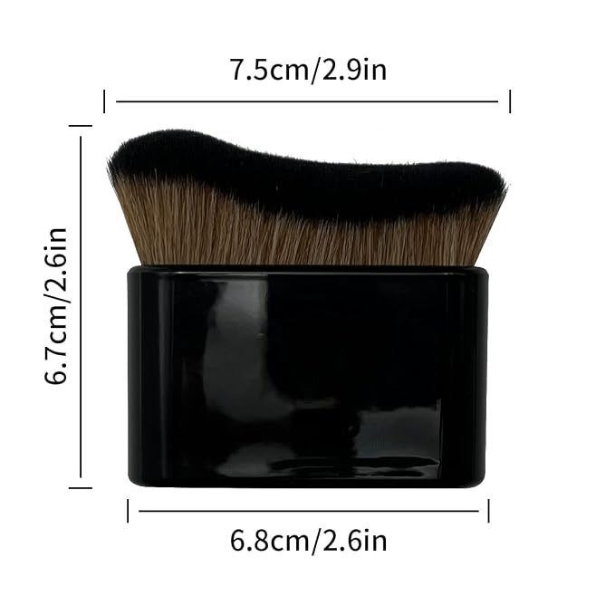 2PCS Body Tanning Brush Siren Makeup Brush ，Large Kabuki Foundation Body Makeup - Image 6