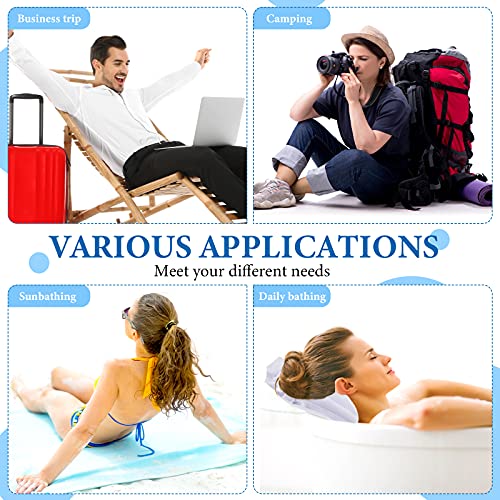 Jetec Inflatable Bath Pillow for Tub Non Slip Bathtub Pillow Soft Comfortable - Image 6
