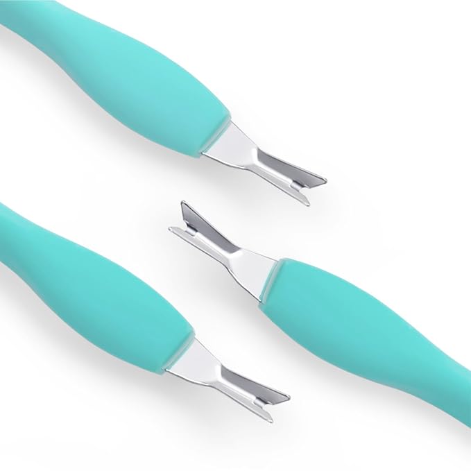 IVON 3pcs Cuticle Trimmer Pusher, Rubber Tip Soft on Nail Bed - Image 2