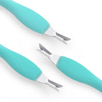 IVON 3pcs Cuticle Trimmer Pusher, Rubber Tip Soft on Nail Bed - Image 2