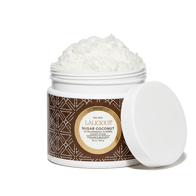 LALICIOUS Sugar Coconut Exfoliating & Moisturizing Body Scrub | Sugar & Coconut by LALICIOUS