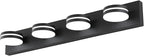 4-Light Bathroom Vanity Light, Matte Black Bathroom Light Fixtures Over Mirror by BATHROOMLIGHTINGFIXTURES