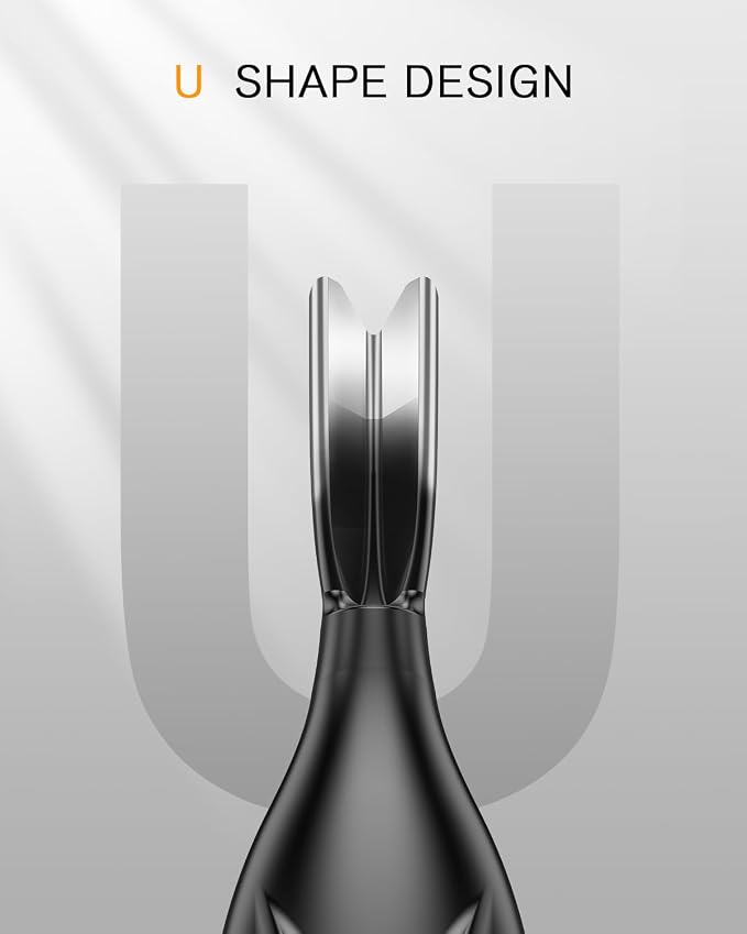 FERYES Cuticle Pusher with Fork, 2-in-1 Cuticle Trimmer Nail Care Tool - Image 2