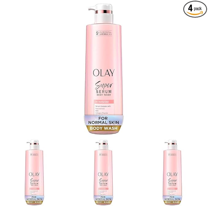 Olay Super Serum Body Wash for Normal Skin, 24hr Long Lasting Hydration by Olay