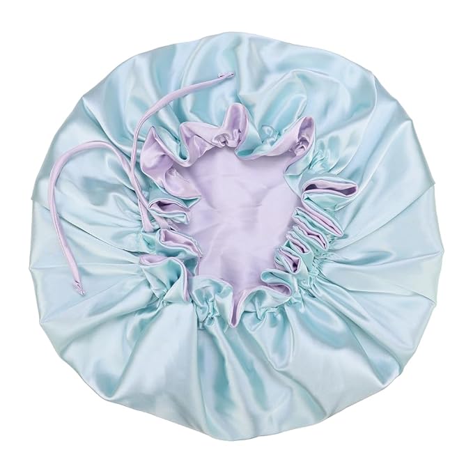 Adjustable Silk Satin Bonnet Hair Care Caps - Image 9