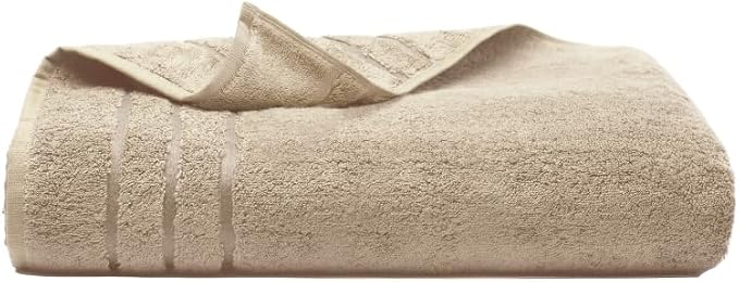 Cariloha Bath Towel | Stone |28"x54" | Turkish Cotton & Viscose Material Blend by Cariloha