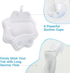 Beautybaby Bathtub Spa Pillow, Non-Slip 4 Strong Suction Cups, Bath Pillows - Image 6