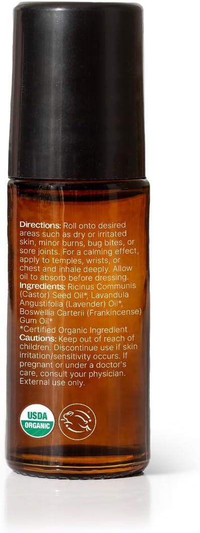 Plant Therapy Organic Lavender & Frankincense Castor Body Oil Roll-On 30 mL - Image 8