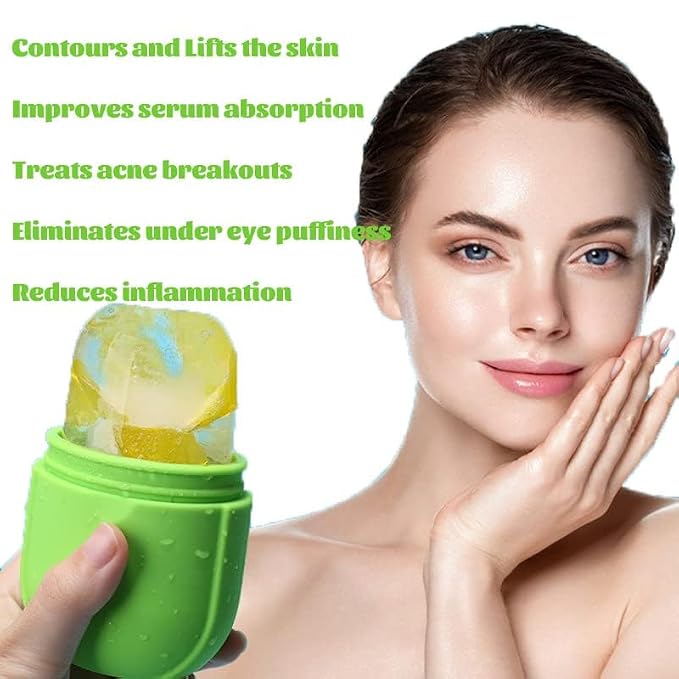 Ice Roller for Face and Eye, Gua Sha Facial Tools, Puffiness Relief Ice Roller - Image 5