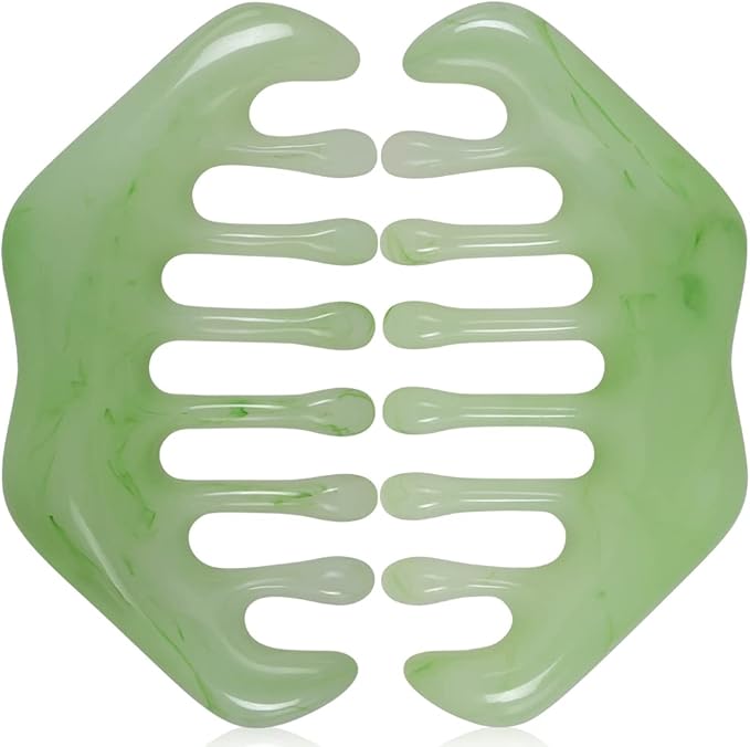 2pcs Massage Comb, Guasha Scraping Scalp Comb, Meridians Massager by airogym