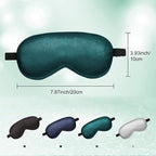 BBTO 4 Pcs Silk Sleep Eye Masks Smooth Soft Satin Eye Covers - Image 3