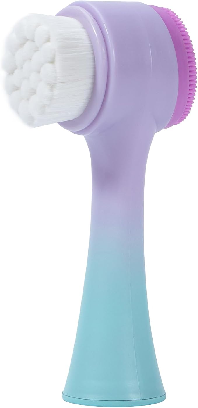 Face Brush 2 in 1, Silicone Facial Cleansing Exfoliating Brush Soft Bristles by BEOMEEN
