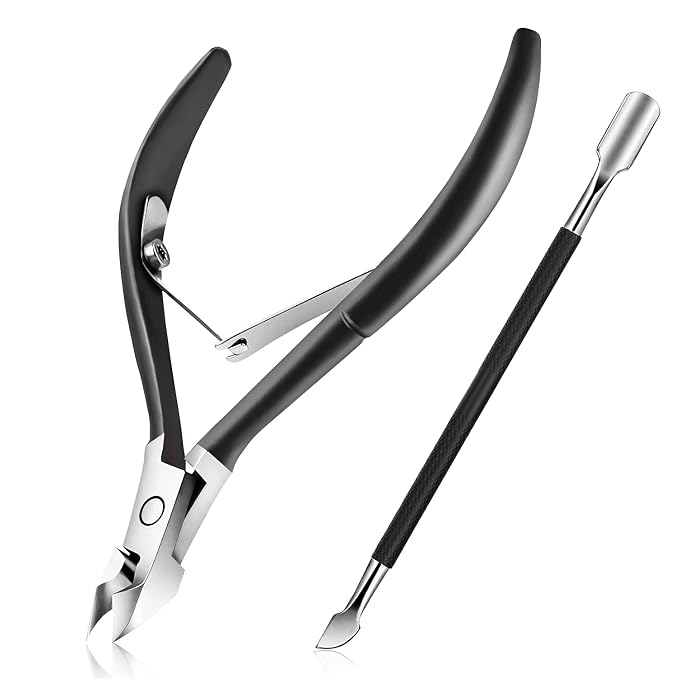 Easkep Cuticle Trimmer and Pusher, Professional Stainless Steel Cuticle Cutter by Unknown
