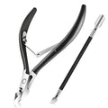 Easkep Cuticle Trimmer and Pusher, Professional Stainless Steel Cuticle Cutter by Unknown