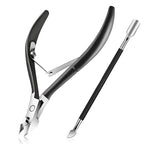 Easkep Cuticle Trimmer and Pusher, Professional Stainless Steel Cuticle Cutter by Unknown