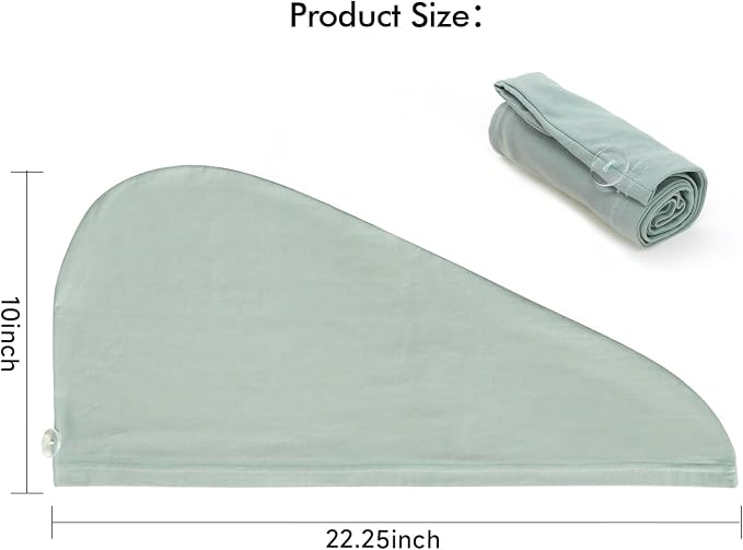 Tee Shirt Drying Wrap, Frizz Free, Soft & Lightweight&Flexible, Hair Drying - Image 3