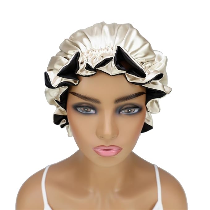 Adjustable Silk Satin Bonnet Hair Care Caps - Image 5
