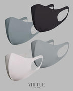 Virtue Code Second Skin Cloth Face Mask Pack. 4 Buttery Soft Masks Washable - Image 4